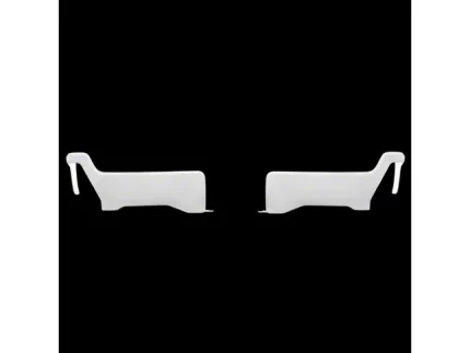 Rear Bumper Covers; Gloss White